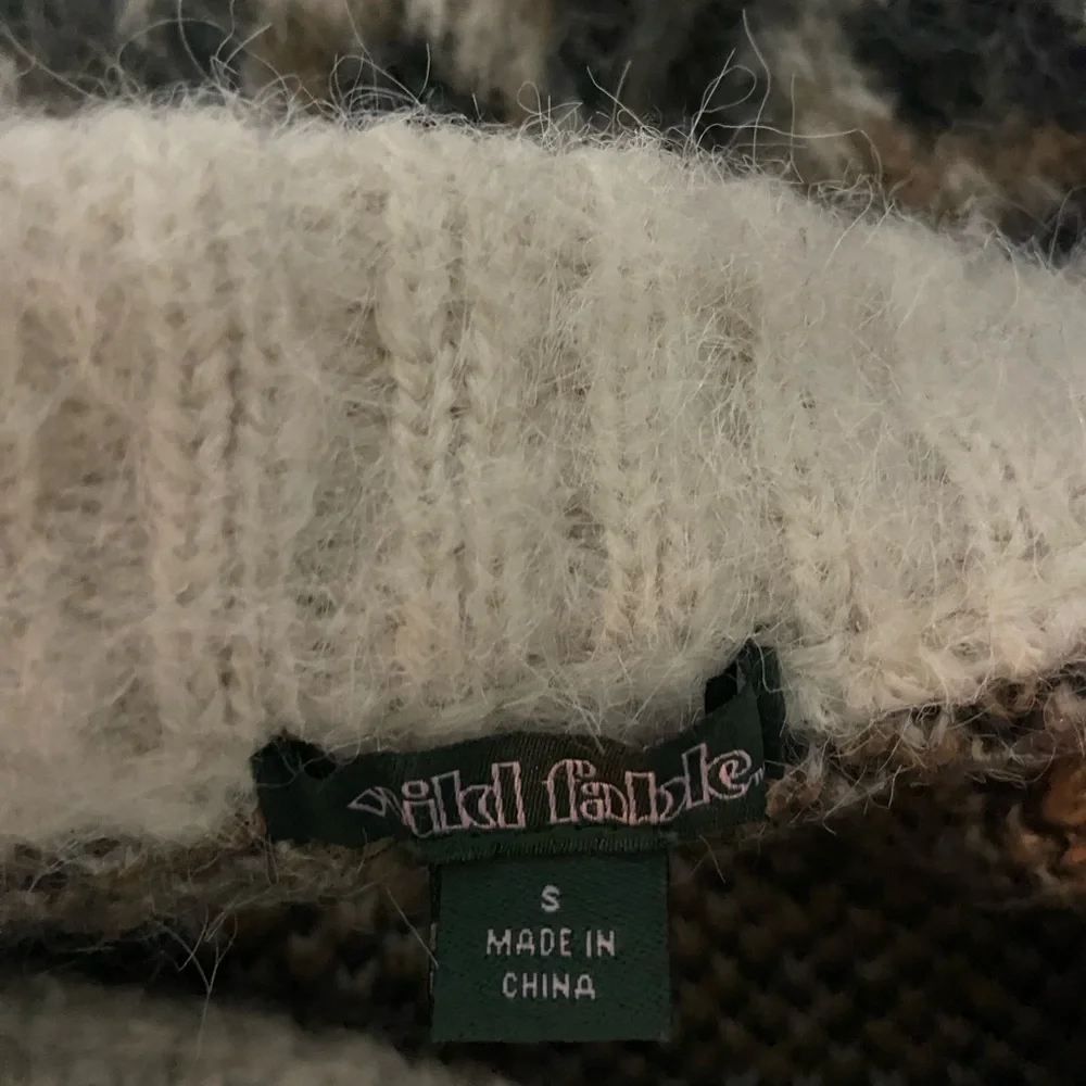 Wild Fable‎ Leopard Print Sweater in Cream and Brown